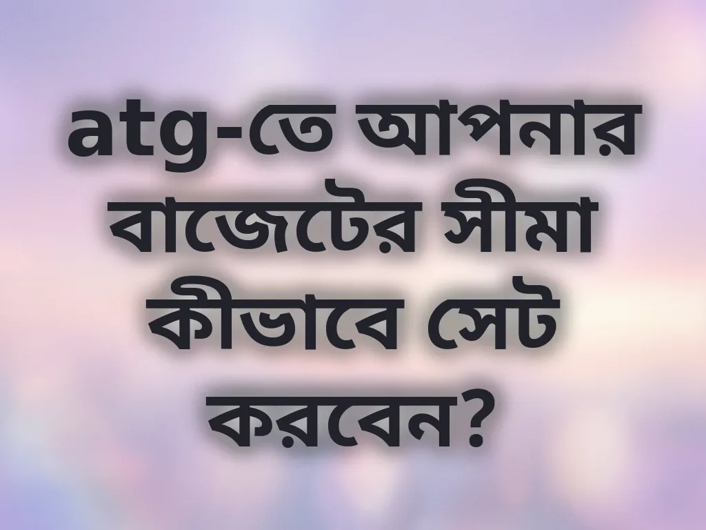 বাজেট ম্যানেজমেন্ট